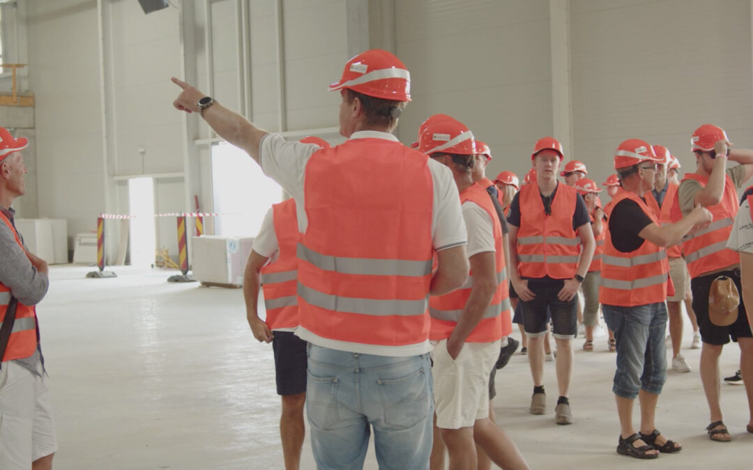 Vizita beneficiarului in santierul din Campia Turzii